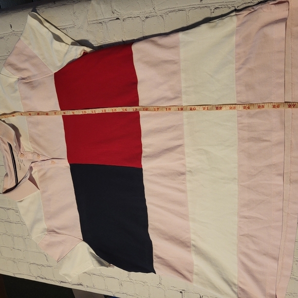 Tommy Hilfiger Women's Colorblock Flag Short Sleeves Polo Shirt Size XXL - Picture 8 of 11